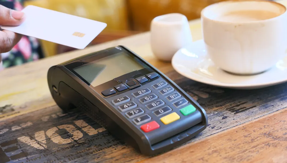 Authorization and transaction fees appearing as separate charges for one card sale.