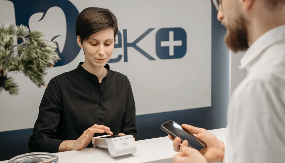 Healthcare merchant using in-office, portal, and recurring payment channels reflected in one statement.